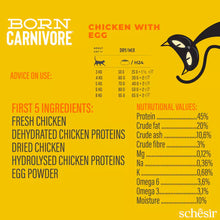 Load image into Gallery viewer, SCHESIR BORN CARNIVORE - ADULT CAT - CHICKEN WITH EGG
